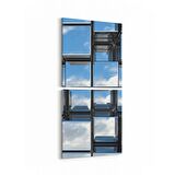 Olla 10016K2D Abstract 3 Boyut Görsel Kare 2'li Dikey Kanvas Tablo (Ölçü: 30X65)