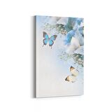 Olla 11669D Orkide Çiçek Görseli Dikey Kanvas Tablo (Ölçü: 60X90)