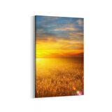 Olla 16033D Günbatımı Görseli Dikey Kanvas Tablo (Ölçü: 60X90)