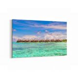 Olla 16472Y Kumsal / Sahil Görseli Yatay Kanvas Tablo (Ölçü: 30X20)