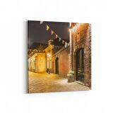 Olla 18438K4 Yapı Görseli Kare 4'lü Kanvas Tablo (Ölçü: 145X145)