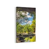 Olla 13941DD Doğa / Manzara Görseli Dikey Dar Kanvas Tablo (Ölçü: 40X80)