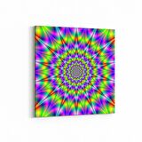 Olla 10227K Abstract Girdap Görsel Kare Kanvas Tablo (Ölçü: 30X30)