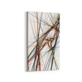 Olla 10062DD Abstract Görsel Dikey Dar Kanvas Tablo (Ölçü: 40X80)