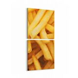 Olla 15135K2D Gıda Görseli 2'li Dikey Kanvas Tablo (Ölçü: 30X65)