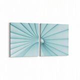 Olla 10274K2Y Abstract Girdap Görsel Kare 2'li Yatay Kanvas Tablo (Ölçü: 125X60)