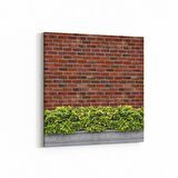 Olla 17333K Taş / Tuğla Görseli Kare Kanvas Tablo (Ölçü: 25X25)