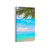 Olla 16631DD Kumsal / Sahil Görseli Dikey Dar Kanvas Tablo (Ölçü: 30X60)