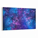 Olla 14709Y Gece Gökyüzü Görseli Yatay Kanvas Tablo (Ölçü: 90X60)