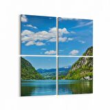 Olla 13683K4 Doğa / Manzara Görseli Kare 4'lü Kanvas Tablo (Ölçü: 145X145)