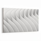 Olla 10456Y Beyaz Kabartma Görseli Yatay Kanvas Tablo (Ölçü: 120X80)