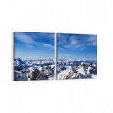 Olla 14278K2Y Doğa / Manzara Görseli Kare 2'li Yatay Kanvas Tablo (Ölçü: 125X60)