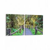 Olla 13305K2Y Doğa / Manzara Görseli Kare 2'li Yatay Kanvas Tablo (Ölçü: 85X40)