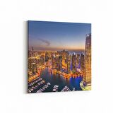 Olla 18302K Yapı Görseli Kare Kanvas Tablo (Ölçü: 25X25)