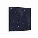 Olla 14808K Gece Gökyüzü Görseli Kare Kanvas Tablo (Ölçü: 60X60)