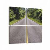 Olla 13896K4 Doğa / Manzara Görseli Kare 4'lü Kanvas Tablo (Ölçü: 145X145)