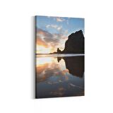 Olla 16070D Günbatımı Görseli Dikey Kanvas Tablo (Ölçü: 60X90)