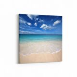 Olla 16410K Kumsal / Sahil Görseli Kare Kanvas Tablo (Ölçü: 100X100)