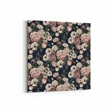 Olla 11773K Çiçek Görseli Kare Kanvas Tablo (Ölçü: 25X25)
