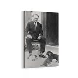 Olla 12418D Mustafa Kemal Atatürk Dikey Kanvas Tablo (Ölçü: 60X90)