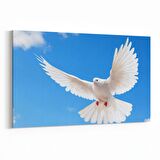 Olla 15887Y Gökyüzü Kuşlar Görseli Yatay Kanvas Tablo (Ölçü: 45X30)