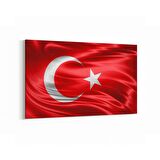 Olla 17553Y Türk Bayrağı Görseli Yatay Kanvas Tablo (Ölçü: 150X100)