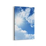 Olla 15424D Gökyüzü Bulut Görseli  Dikey Kanvas Tablo (Ölçü: 60X90)