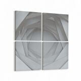 Olla 10442K4 Abstract Tünel Görsel Kare 4'lü Kanvas Tablo (Ölçü: 145X145)