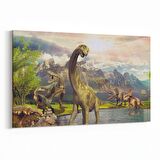 Olla 12476Y Hayvanlar Alemi Görseli Yatay Kanvas Tablo (Ölçü: 120X80)