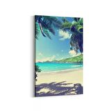 Olla 16444D Kumsal / Sahil Görseli Dikey Kanvas Tablo (Ölçü: 60X90)