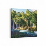 Olla 14001K Doğa / Manzara Görseli Kare Kanvas Tablo (Ölçü: 100X100)