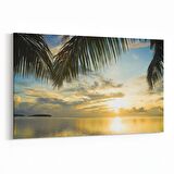 Olla 16047Y Günbatımı Görseli Yatay Kanvas Tablo (Ölçü: 120X80)