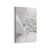 Olla 10462D Beyaz Kabartma Görseli Dikey Kanvas Tablo (Ölçü: 80X120)