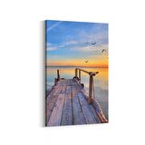Olla 15914D Günbatımı Görseli Dikey Kanvas Tablo (Ölçü: 60X90)