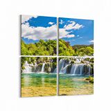Olla 13998K4 Doğa / Manzara Görseli Kare 4'lü Kanvas Tablo (Ölçü: 65X65)