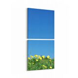 Olla 13899K2D Doğa / Manzara Görseli Kare 2'li Dikey Kanvas Tablo (Ölçü: 30X65)