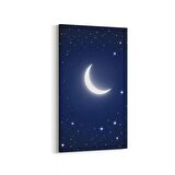 Olla 14829DD Gece Gökyüzü Görseli Dikey Dar Kanvas Tablo (Ölçü: 60X120)