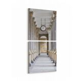 Olla 18958KD Yapı Görseli Kare 2'li Dikey Kanvas Tablo (Ölçü: 30X65)