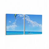 Olla 14032K2Y Doğa / Manzara Görseli Kare 2'li Yatay Kanvas Tablo (Ölçü: 105X50)