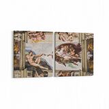 Olla 16280K2Y Heykel / Sanat Görseli Kare 2'li Yatay Kanvas Tablo (Ölçü: 125X60)