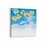 Olla 10741K Ağaç Görseli Kare Kanvas Tablo (Ölçü: 30X30)