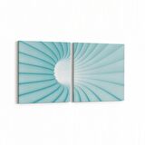 Olla 10267K2Y Abstract Girdap Görsel Kare 2'li Yatay Kanvas Tablo (Ölçü: 145X70)
