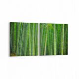 Olla 13658K2Y Doğa / Manzara Görseli Kare 2'li Yatay Kanvas Tablo (Ölçü: 65X30)