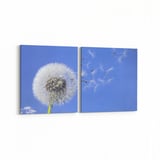 Olla 11036K2Y Ağaç Görseli Kare 2'li Yatay Kanvas Tablo (Ölçü: 105X50)
