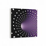 Olla 10255K Abstract Girdap Görsel Kare Kanvas Tablo (Ölçü: 60X60)