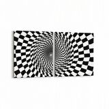 Olla 10239K2Y Abstract Girdap Görsel Kare 2'li Yatay Kanvas Tablo (Ölçü: 125X60)