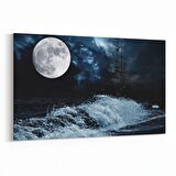 Olla 14805Y Gece Gökyüzü Görseli Yatay Kanvas Tablo (Ölçü: 90X60)