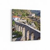 Olla 18054K4 Yapı Görseli Kare 4'lü Kanvas Tablo (Ölçü: 125X125)