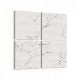 Olla 16701K4 Mermer Desen Görsel Kare 4'lü Kanvas Tablo (Ölçü: 145X145)