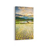 Olla 16040DD Günbatımı Görseli Dikey Dar Kanvas Tablo (Ölçü: 40X80)